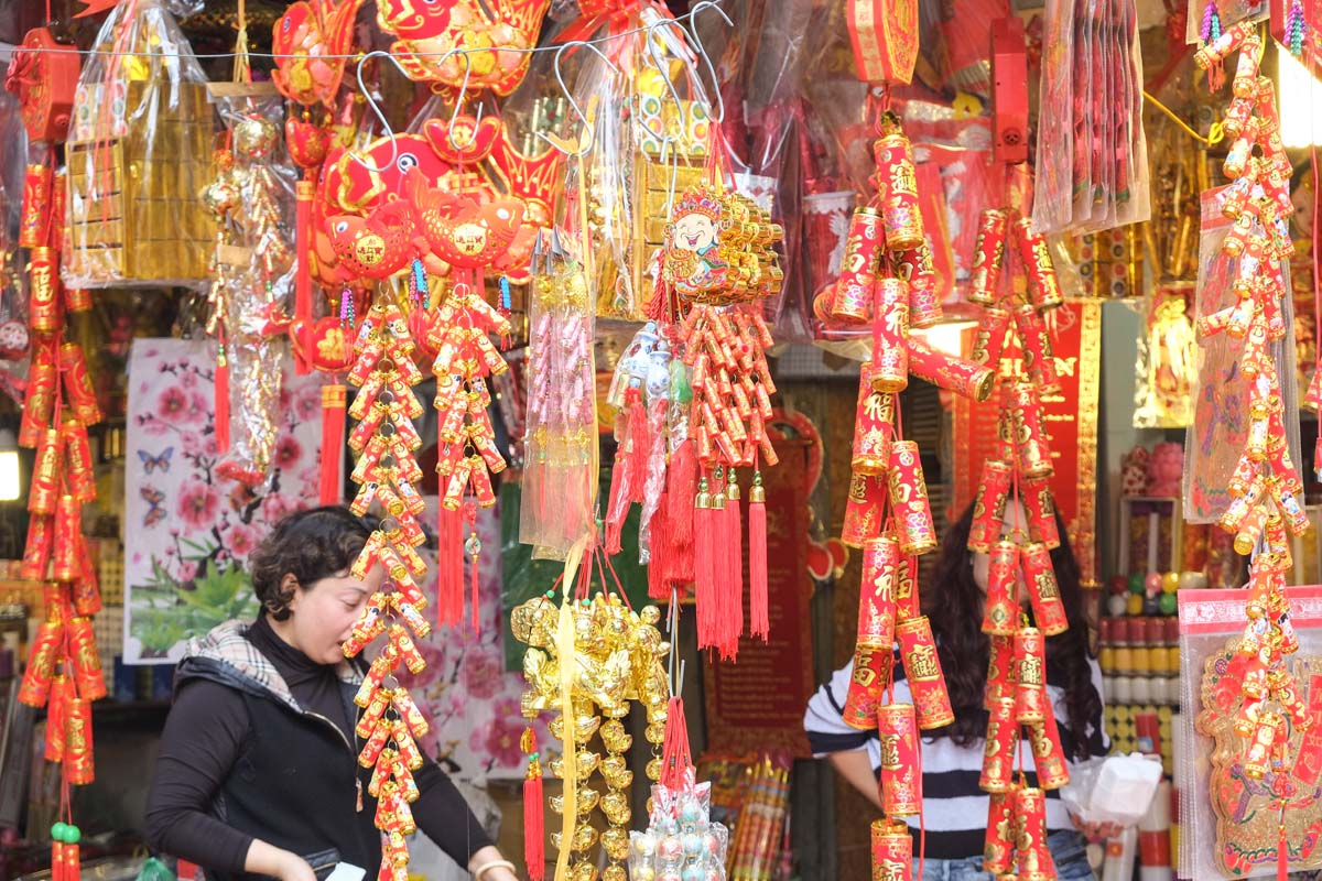 Hanoi Tet Market Stall image