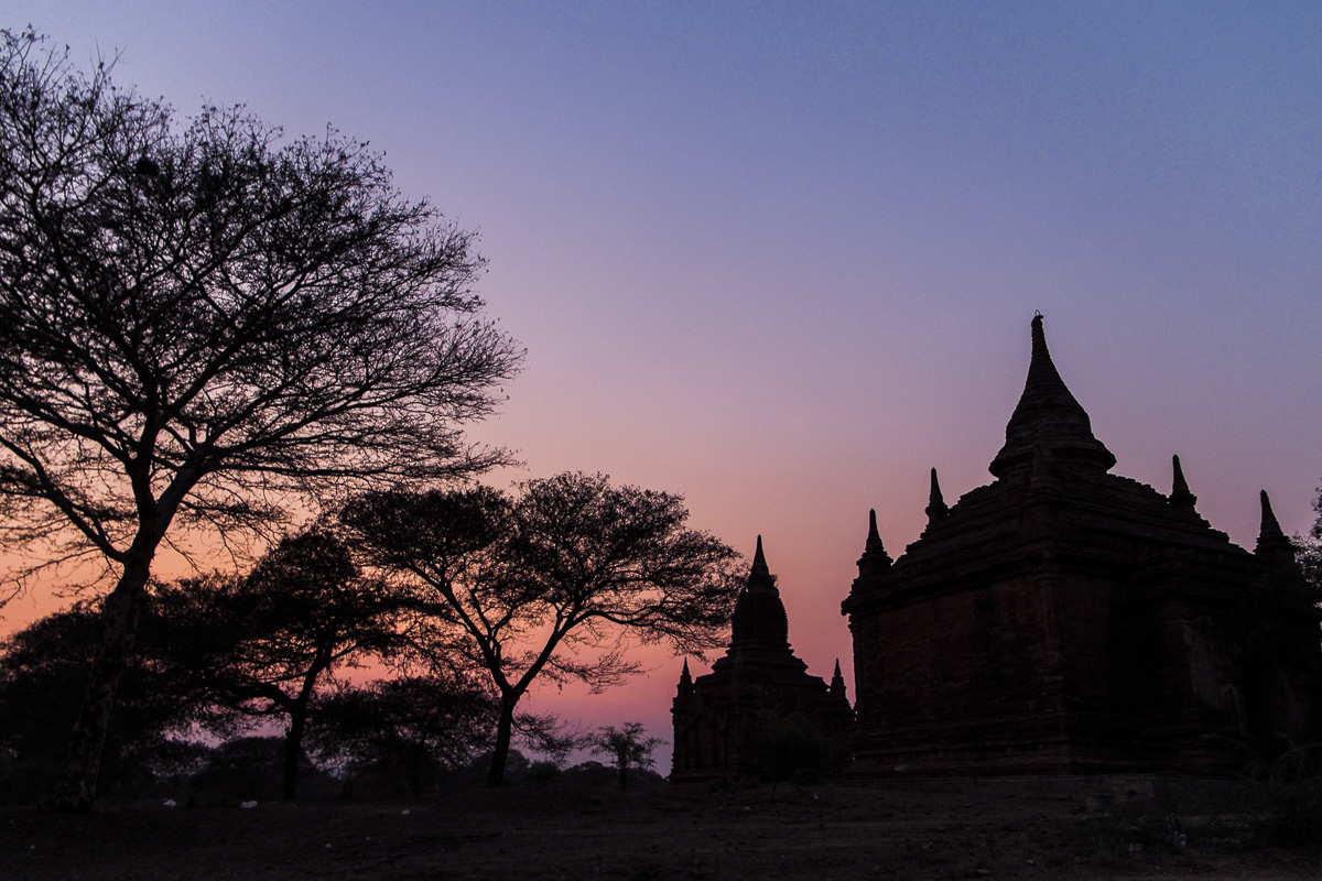 Bagan twilight glow