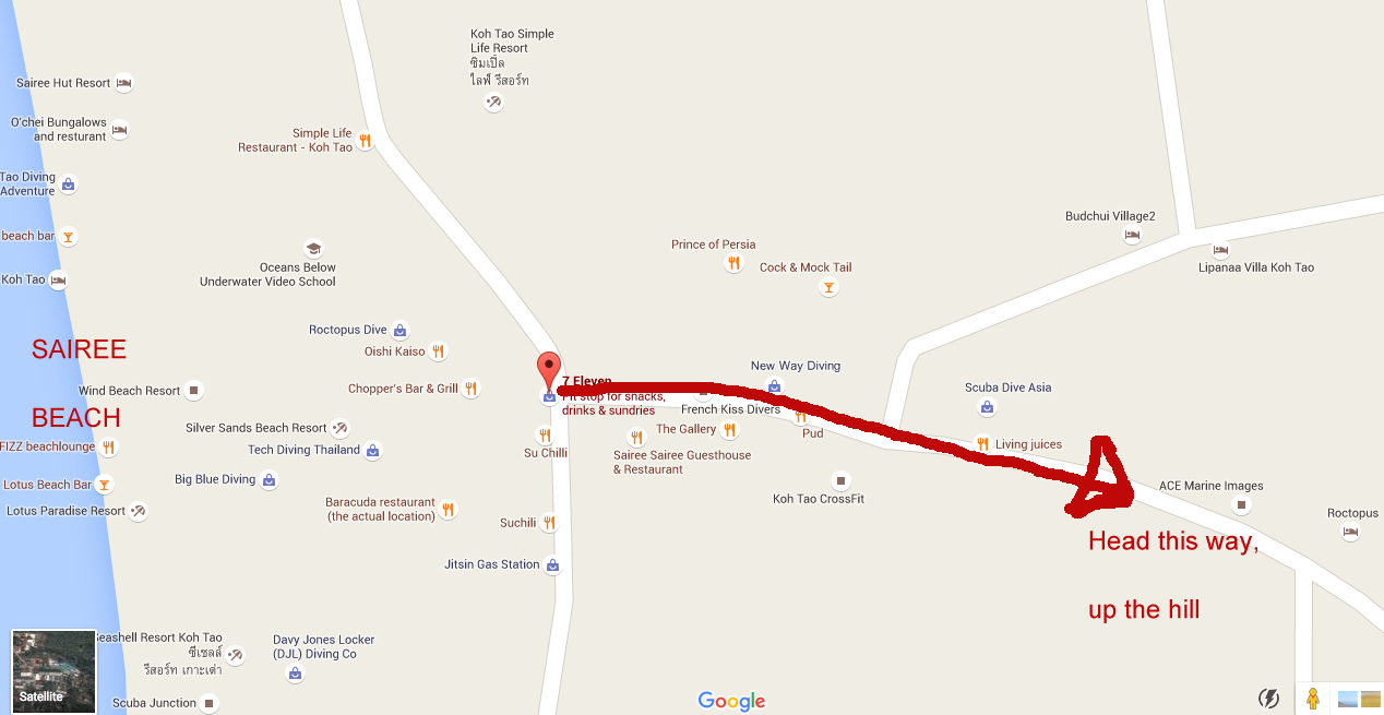 Map to Mango Viewpoint