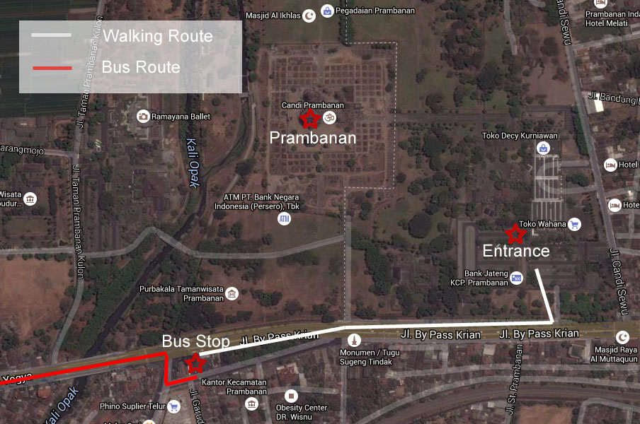 Jogja Prambanan Map
