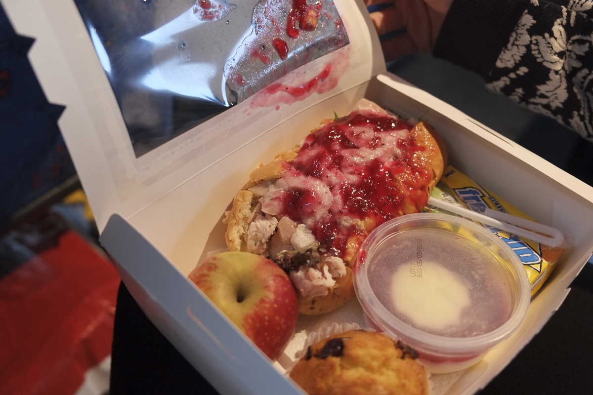 It might look a bit messy but this was a good lunch!